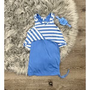 Joah Love Blue Striped Yumi Dress‎ 2T (MSRP $66)